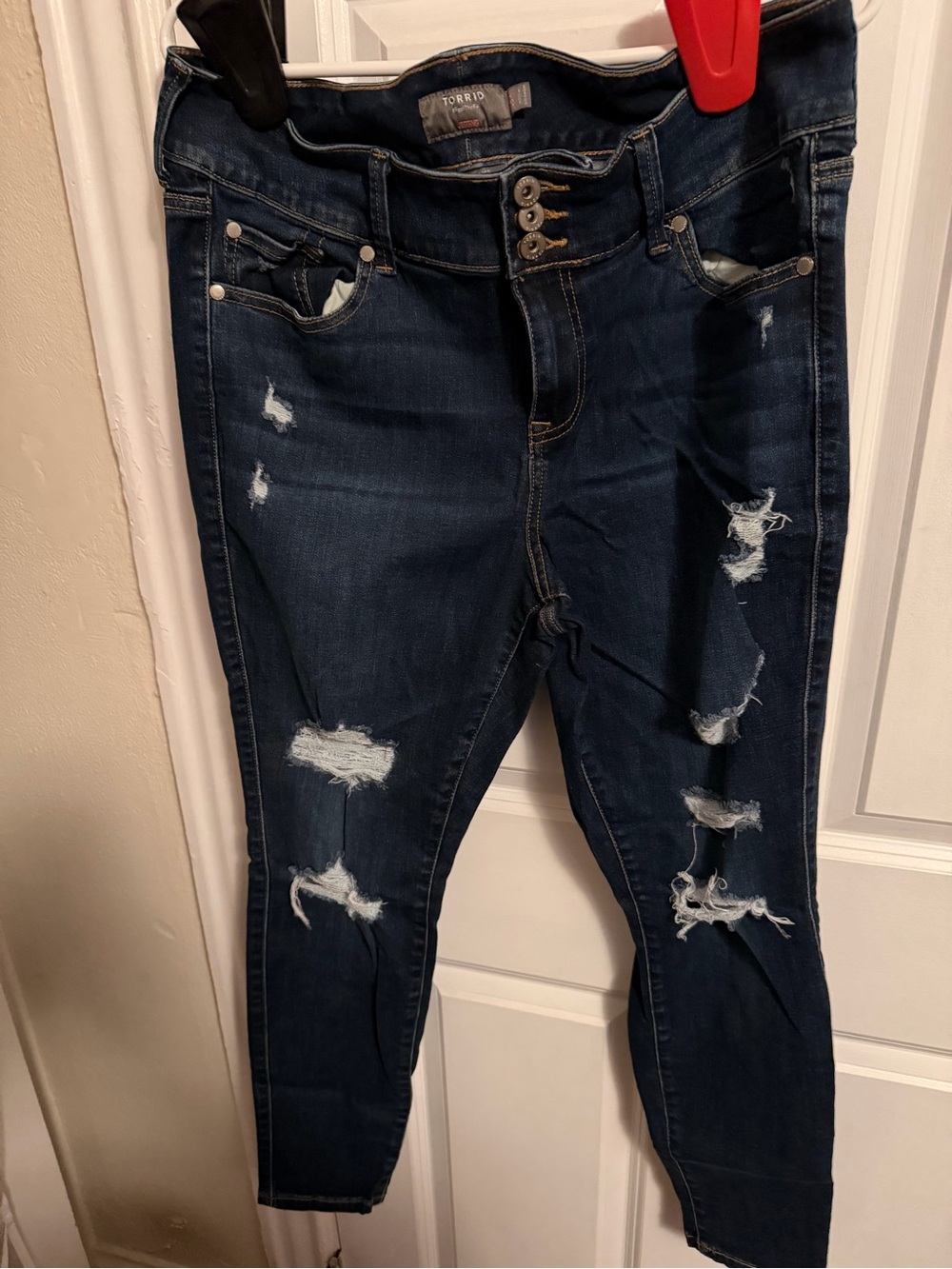 Torrid Distressed Skinny Jeans